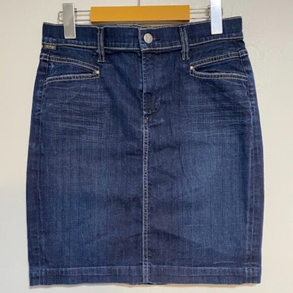 Citizens of Humanity Dark Wash Blue Denim Women's Pencil Skirt Size 27 - Picture 2 of 12